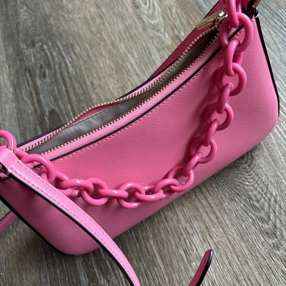 Kate Spade Pink Crossbody Bag with Chain Strap - Picture 2 of 4